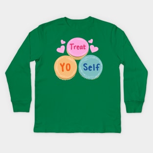 Treat yourself! Kids Long Sleeve T-Shirt